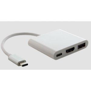 Astrotek Thunderbolt Usb 3.1 Type C (Usb-C) To Hdmi + Usb + Card Reader Video Adapter Converter