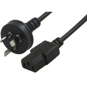 Astrotek Au Power Cable 2M - Male Wall 240V Pc To Power Socket 3Pin To Ice 320-C13 Black