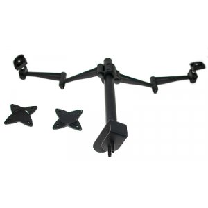 Astrotek Monitor Stand Desk Mount 36cm Arm For Dual Screens 13'-29' 15kg 30° Tilt 180° Swivel 360°