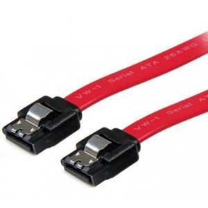 Astrotek Sata 3.0 Data Cable 30Cm 7 Pins Straight To 7 Pins Straight With Latch Red Nylon Jacket 