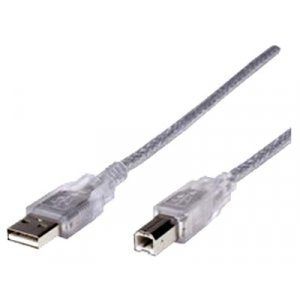 Astrotek Usb 2.0 Cable 3M - Type A Male To Type B Male Transparent Colour (AT-USB-AB-3M)