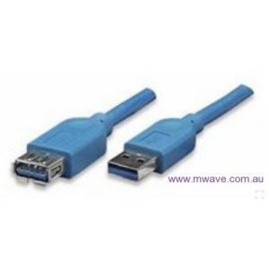 Astrotek Usb 3.0 Extension Cable 1M - Type A Male To Type A Female Blue Colour (AT-USB3-AA-1M)