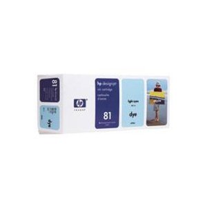 HP 81 Light Cyan Dye 680ml Ink Cartridge (C4934A)