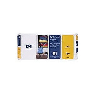 HP 81 Yellow Dye Printhead and Cleaner (C4953A)
