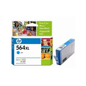 HP 564XL Cyan Ink Cartridge for Photosmart  (CB323WA)