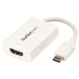 StarTech USB-C to HDMI Adapter with USB Power Delivery - 4K 60Hz White CDP2HDUCPW