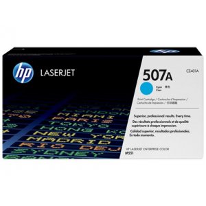 HP 507A Cyan LaserJet Toner Cartridge (CE401A)