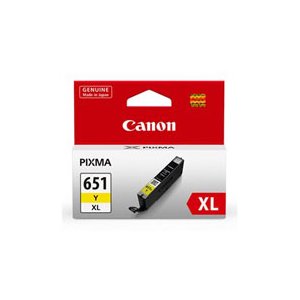 Canon CLI651XL Yellow Ink Cart 695 A4 Pages (ISO/IEC 24711) Yellow