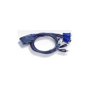 ATEN CS62US 2 Port USB VGA/Audio Cable KVM Switch - 0.9m