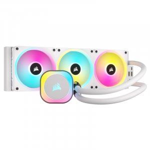 Corsair iCUE Link H150i RGB 360mm AIO Liquid CPU Cooler - White