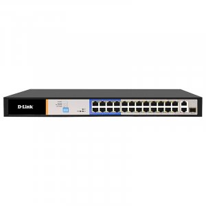 D-Link DES-F1026P-E 26-Port PoE Switch with 24 PoE Ports/2 Gigabit Uplink Ports