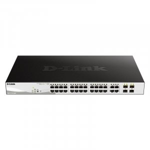 D-Link DGS-1210-28MP 28-Port Gigabit Smart Managed PoE+ Switch with 4 SFP Ports