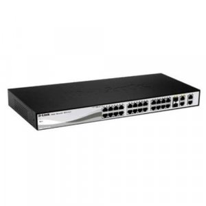 D-Link DGS-1210-28P 28-Port Gigabit WebSmart PoE Switch - 24 UTP and 4 SFP Ports