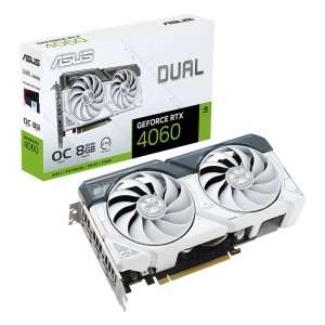 ASUS GeForce RTX 4060 DUAL OC 8GB Video Card - White