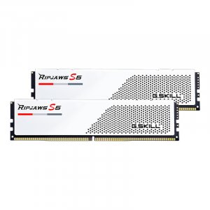 G.Skill Ripjaws S5 32GB (2x 16GB) DDR5 5200MHz CL36 Desktop Memory - White F5-5200J3636C16GX2-RS5W