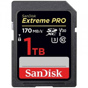 SanDisk 1TB Extreme PRO SDXC UHS-I U3 V30 Class 10 Memory Card - 170MB/s SDSDXXY-1T00-GN4IN