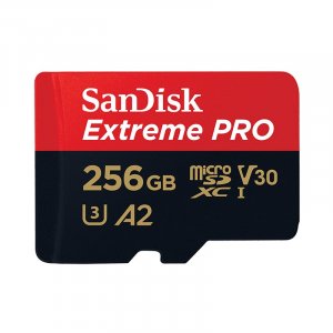 SanDisk 256GB Extreme PRO microSDXC UHS-I Memory Card with SD Adaptor - 170MB/s SDSQXCZ-256G-GN6MA