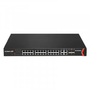 Edimax GS-5424PLC Long Range 24-port Gigabit Poe+ Web Smart Switch With 4 Rj45/sfp Combo Ports