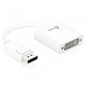 j5create 9.0cm DisplayPort v1.1 to DVI Male-Female Adapter Cable