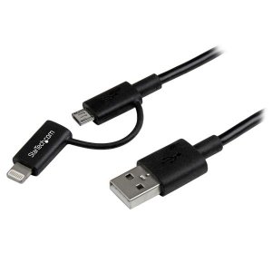 Startech Ltub1mbk 1mligthningormicrousbtousbcable