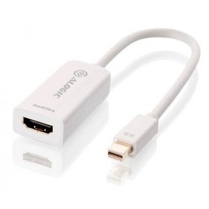 ALOGIC Mini DisplayPort to HDMI Adapter Male to Female - 0.15M Length - White