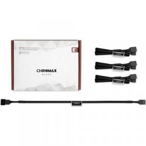 Noctua Chromax.Black 30cm 4Pin PWM Power Extension Cables - 4 Pack NA-SEC1-BLACK