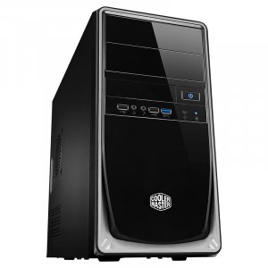Cooler Master ELITE 344 USB3 Mini Tower Micro-ATX Case with 500W PSU - Silver