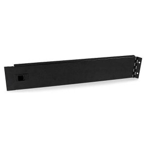 StarTech 2U Hinged Solid Blank Rack Panel