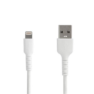 StarTech 6.6 ft 2m USB to Lightning Cable - Apple MFi Certified - White RUSBLTMM2M