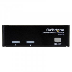 StarTech 2 Port Professional USB KVM Switch Kit with Cables SV231USB
