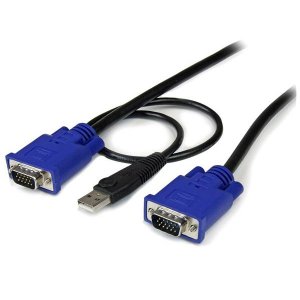 StarTech 4.6m 2-in-1 Ultra Thin USB KVM Cable SVECONUS15