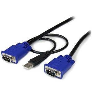 StarTech 1.8m 2-in-1 Ultra Thin USB KVM Cable SVECONUS6