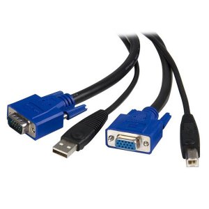 StarTech 4.5m 2-in-1 Universal USB KVM Cable SVUSB2N1_15
