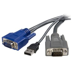 StarTech 1.8m Ultra-Thin USB VGA 2-in-1 KVM Cable SVUSBVGA6