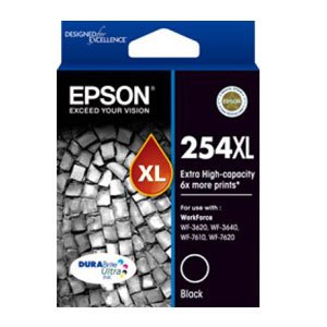 Epson 254XL High Yield Black Ink Cartridge 2,200 pages T254192