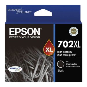 Epson 702XL High Capacity DURABrite Ultra Black Ink Cartridge