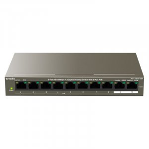 Tenda TEF1110P-8-102W 8-Port 10/100Mbps 2-Port Gigabit Switch with 8-Port PoE