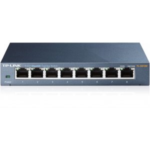 TP-LINK TL-SG108 8 Port Gigabit Desktop Switch - Metal Housing 