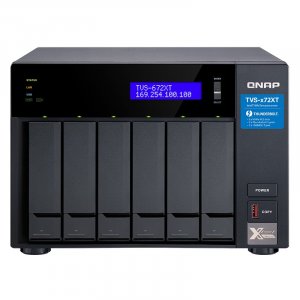 QNAP TVS-672XT-I3-8G 6 Bay Diskless NAS i3-8100T 4 Core 3.1GHz 8GB