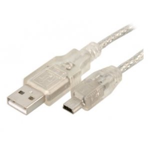Mini USB 2.0 Certified Cable A-B 5 Pin Mini 1m