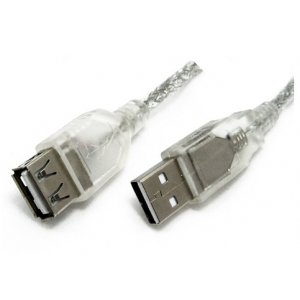 USB 2.0 Extension Cable Type A to A M/F Transparent - 2m