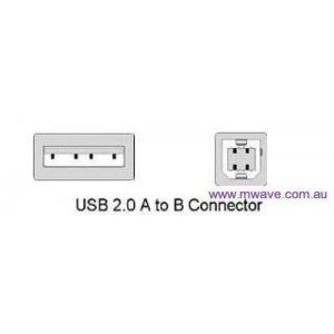 USB 2.0 A-B Printer Cable 2M