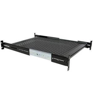 Startech Unisldshf19 2u Sliding Vented Rack Mount Shelf