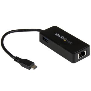 Startech Us1gc301au Usb-c To Gbe Adapter W/ Extra Usb Port