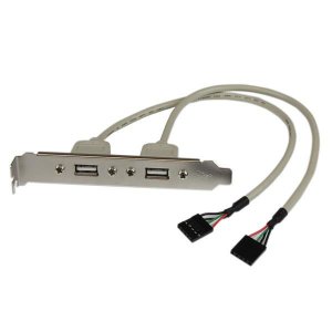 Startech Usbplate 2 Port Usb A Slot Plate Adapter