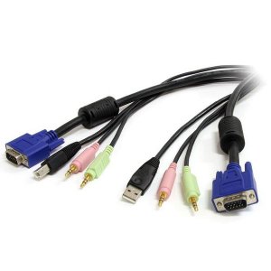 StarTech 3m 4-in-1 USB VGA KVM Cable w/ Audio USBVGA4N1A10