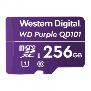 WD Purple 256GB microSDXC Class 10 U1 Memory Card WDD256G1P0C