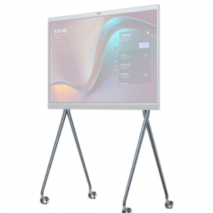 Yealink MB-FloorStand-650T-W White Floorstand For The 65'' Meetingboard With Tray