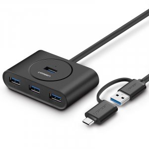 Ugreen Usb 3.0 Hub With Type C Port Black 1m 40850