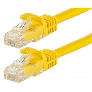 Astrotek Cat6 Cable 25cm/0.25m - Yellow Color Premium Rj45 Ethernet Network
